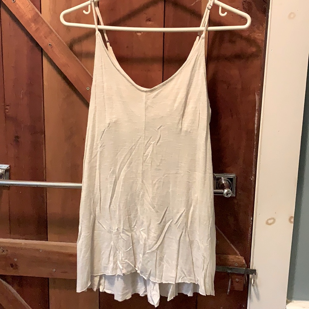 American Eagle Viscose Tank with Built in Bra